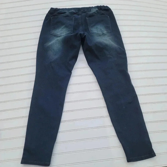 S & Co Womens Curvy Skinny Jeans Blue Low Rise Dark Stretch Blue Pockets M 34x30 - Picture 8 of 9